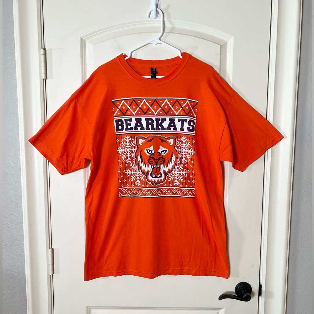 NWOT SHSU Sam Houston State Bearkats Graphic T-Shirt Orange Unisex XL